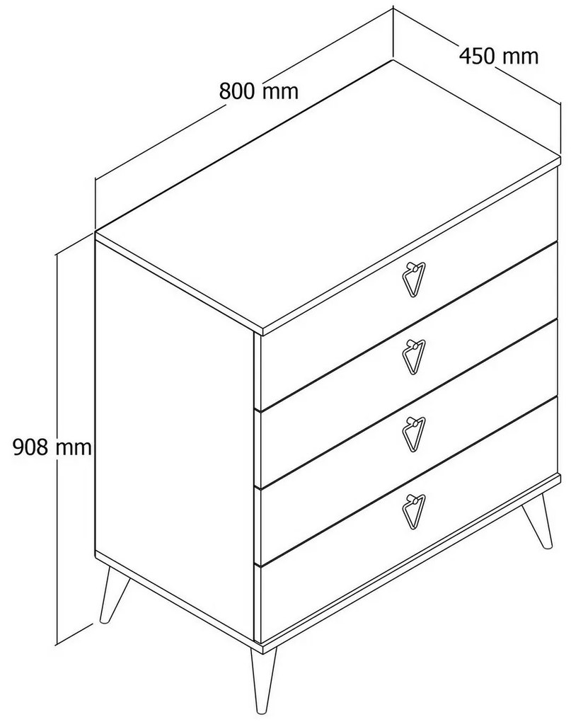 Comodă Versa Oak