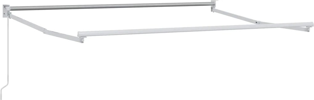 vidaXL Cadru pentru cort retractabil manual Alb 3,5 x 2 m Aluminiu
