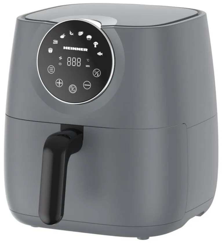 Heinner HAF-B6GREY1700 - Friteuză cu aer cald, 5,7 l, 1700W/230V, gri