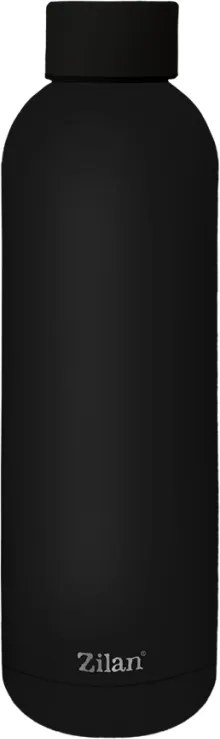 Termos Zilan ZLN9840 tip sticla sport, capacitate 500ml, interior din inox, pereti dublii, negru