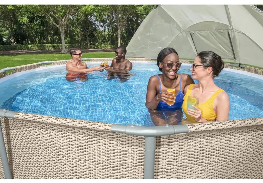 Bestway Copertina pentru piscina supraterana, alb