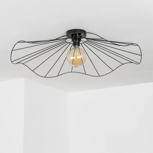 Brilagi - Lustră LED montată pe tavan CERIA WIRE 1xE27/40W/230V Ø 80 cm negru