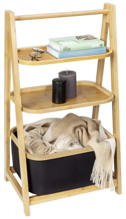 Etajeră de baie din bambus 44x80 cm Ecori – Wenko