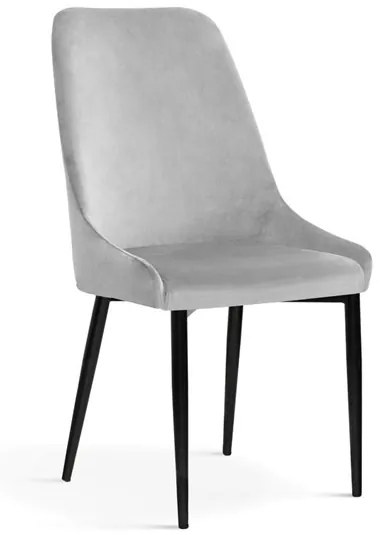 Scaun tapitat Olivier gri – H95 cm