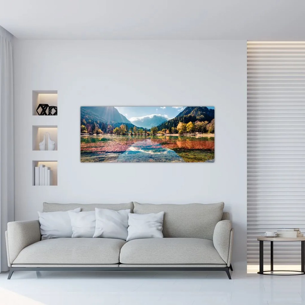 Tablou - Lacul Jasna, Gozd Martuljek, Alpii Iulieni, Slovenia (120x50 cm)