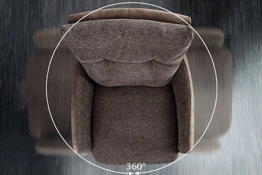 Scaun de bar pivotant BIG GEORGE taupe