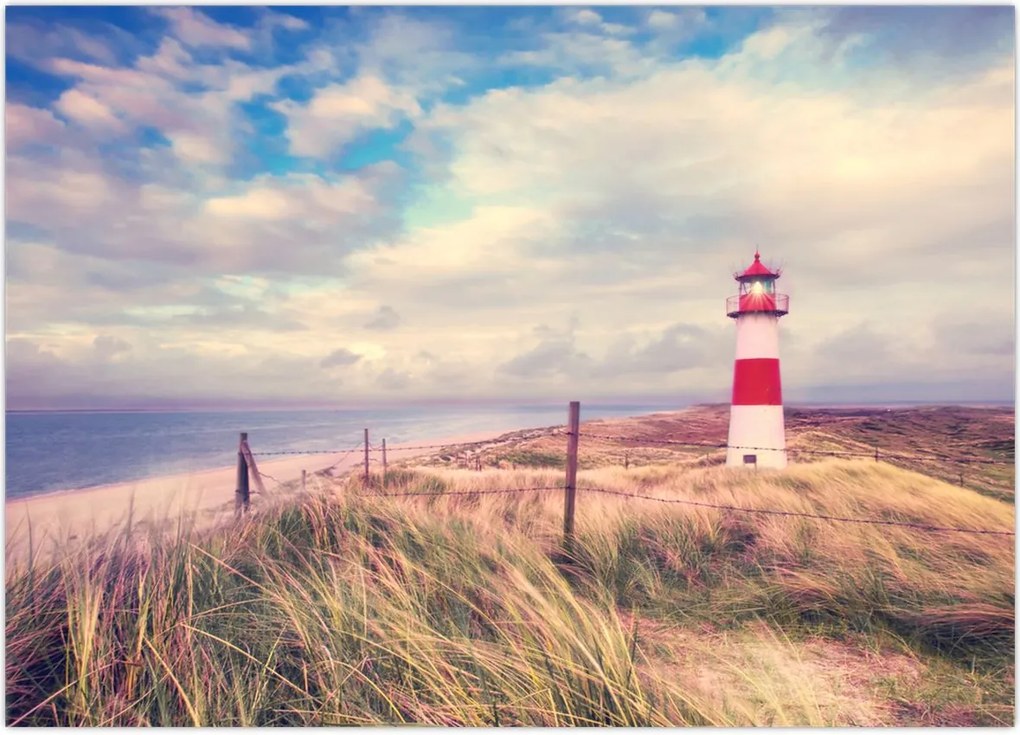 Tablou - Farul roșu (70x50 cm)