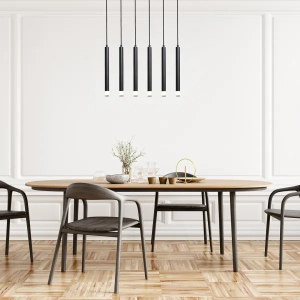 Lustră pe cablu Rabalux 72362 RAMIRA 6xG9/5W/230V negru