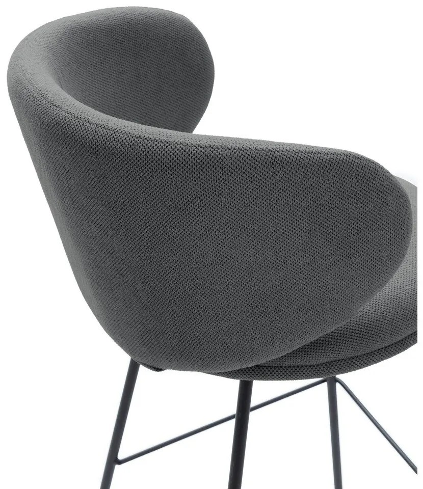 Scaune de bar gri-închis 2 buc. (înălțime șezut 65 cm) Rush – Marckeric