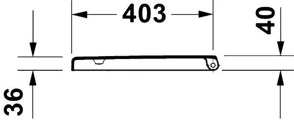 Duravit 28310000 - Capac WC D-CODE 37,4x42 cm, alb
