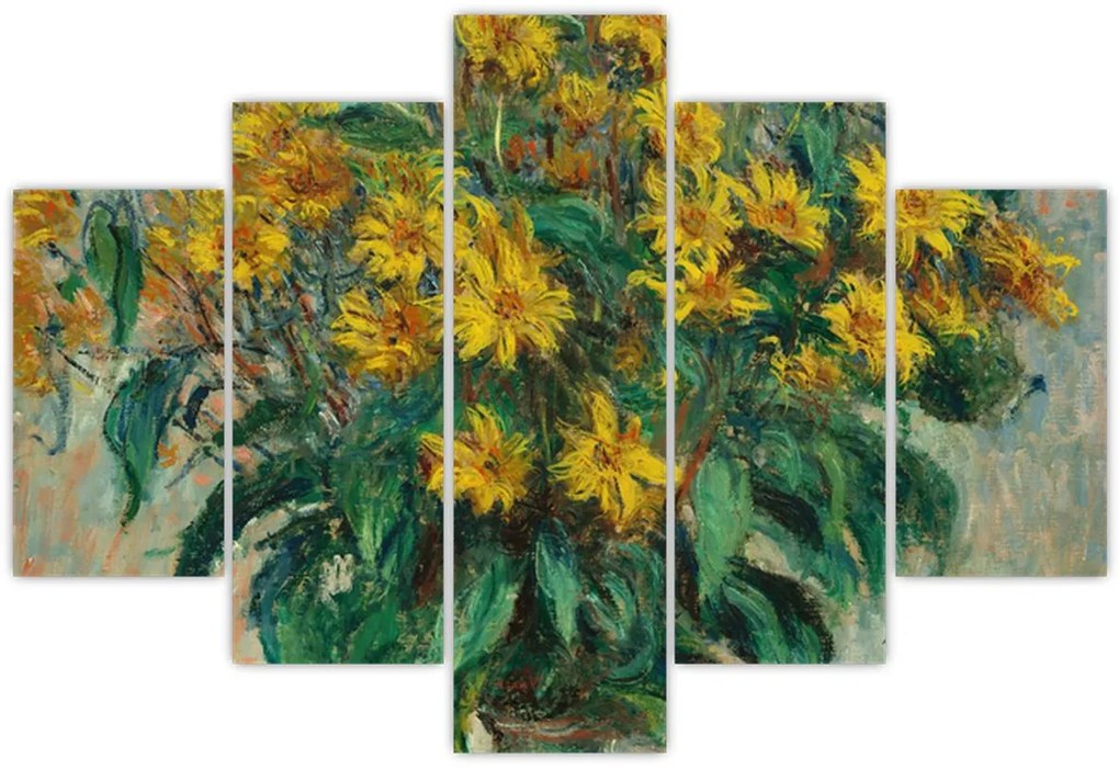 Tablou - Claude Monet, Jerusalem Artichoke Flowers, reproducere (150x105 cm)