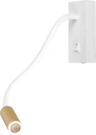 Kanlux 32518 - Lampă flexibilă LED TONIL, 3,3W/230V, alb/auriu