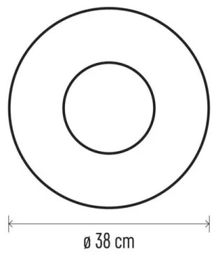 Decorațiune LED de Crăciun 20xLED/2xAA d. 38 cm