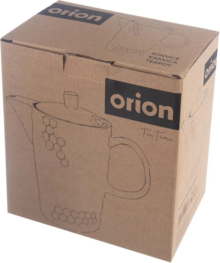 Ceainic negru din ceramică 1,3 l Tea Time – Orion