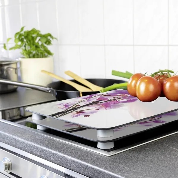 WENKO 2521433500 - Capac pentru placă ABDECKPLATTE - Flori/Plante 30x52 cm multicolor