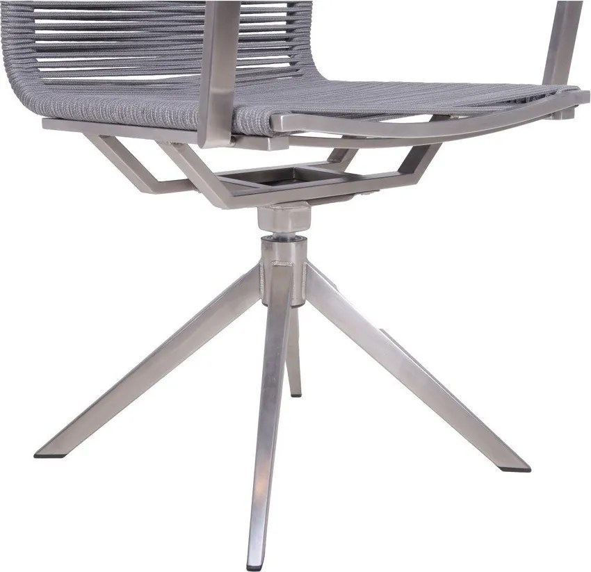 Scaun de grădină gri din metal Rubiera – Garden Pleasure