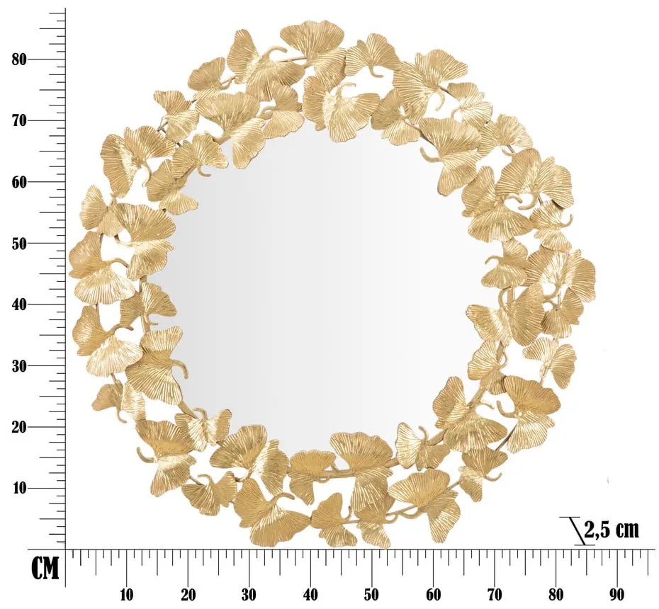 Oglindă de perete ø 87 cm Butterfly – Mauro Ferretti