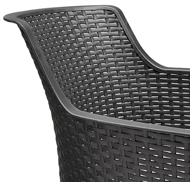 Set mobilier de grădină Evody 6+1, grafit