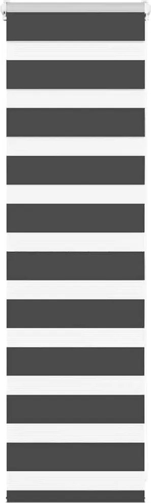 vidaXL Jaluzea tip zebra neagră lățime țesătură 35,9 cm poliester