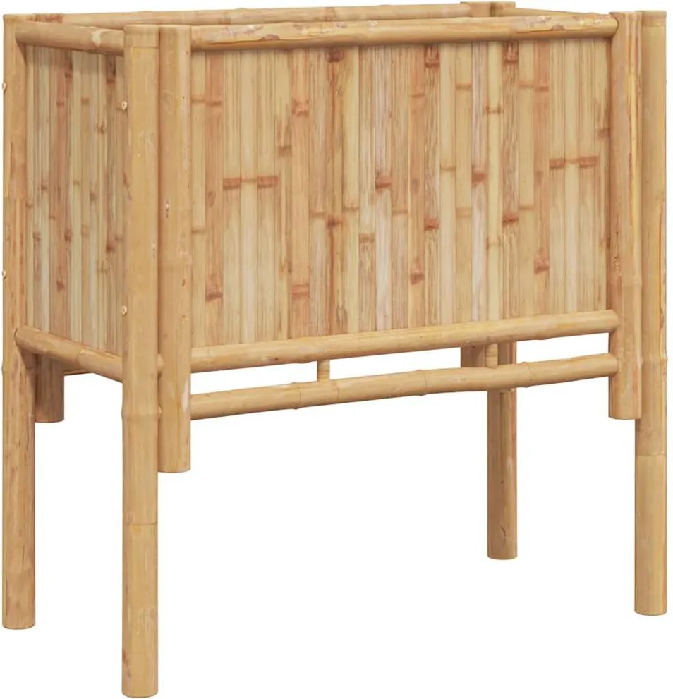 vidaXL Pat ridicat Maro 70 x 35 x 70 cm Bambus