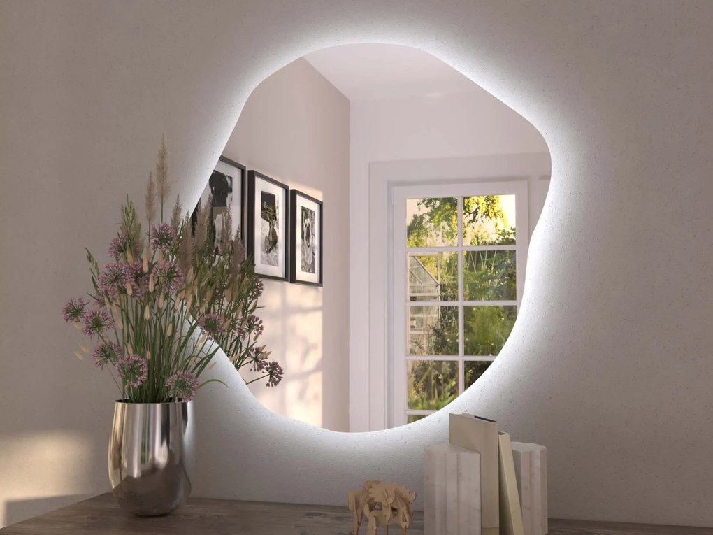 Oglindă LED organică cu iluminare A35