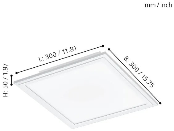 Plafonieră LED SALOBRENA LED/16W/230V Eglo 32812
