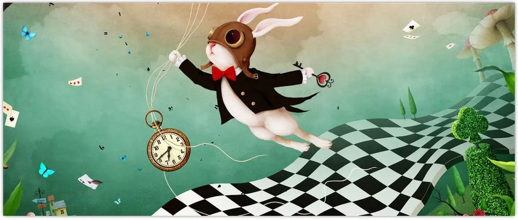 Tablou - Iepuraș fantezie (120x50 cm)