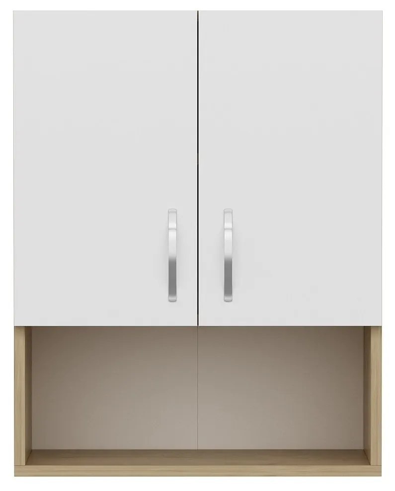Cabinet de baie Voda - Sapphire Oak, White