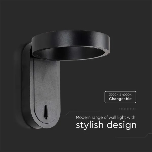 LED Aplica de perete 5W 230V 3000K/4000K negru