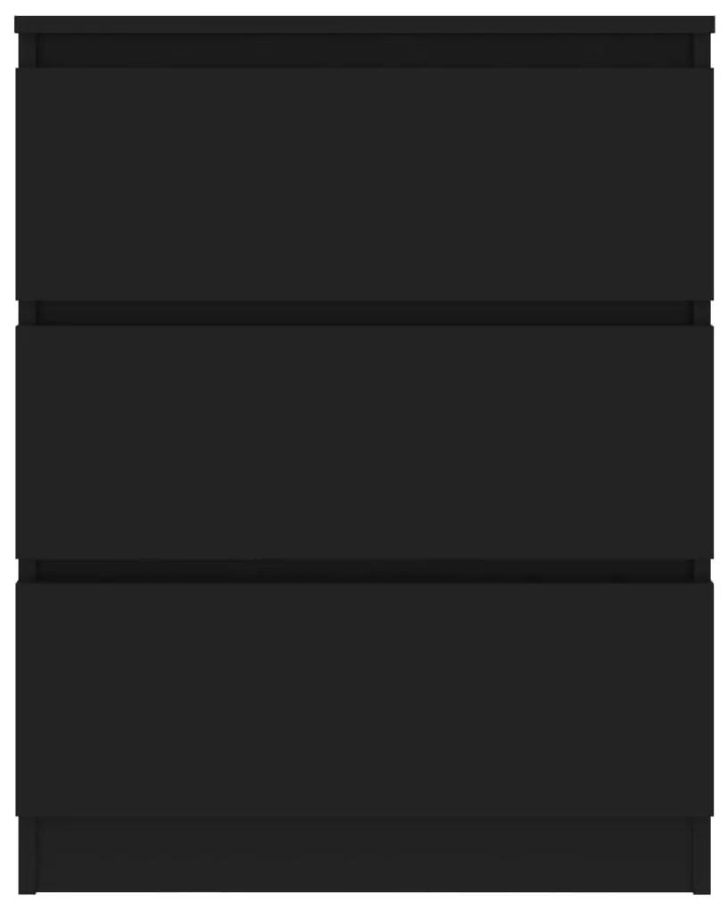 Servanta, negru, 60 x 35 x 76 cm, lemn prelucrat 1, Negru