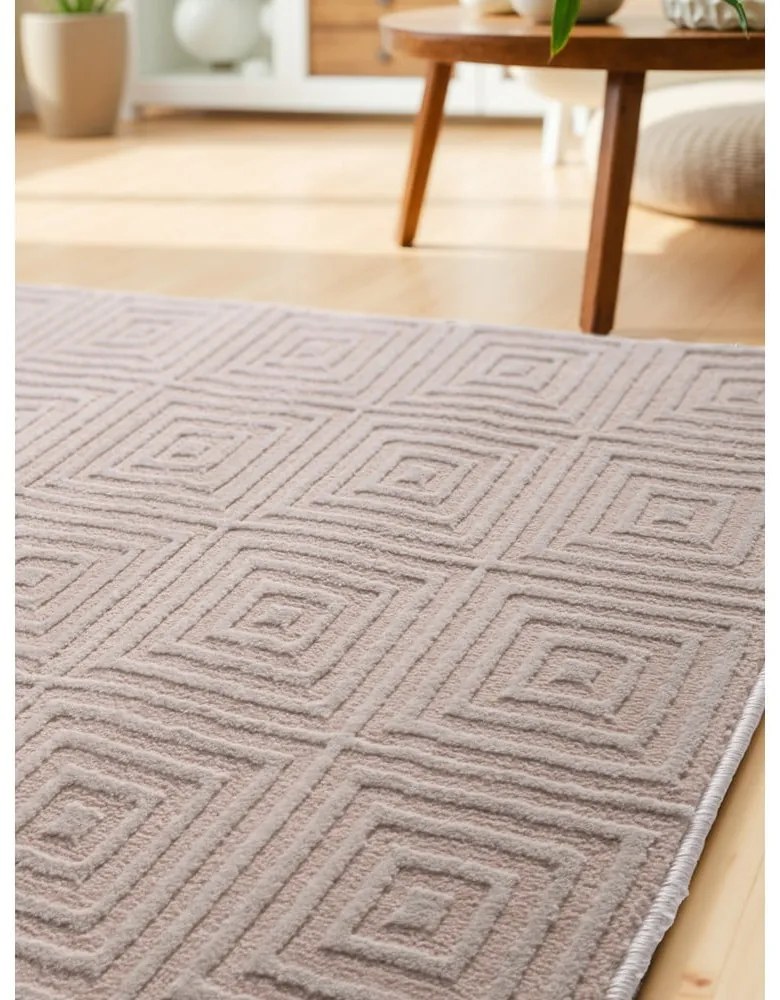 Covor tip traversă bej 80x240 cm Perles Tourmaline – Elle Decoration