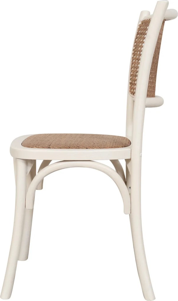 Scaun Thonet din lemn masiv si sezut din ratan