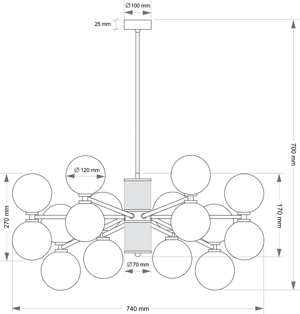 Candelabru personalizabil realizat manual Erba 8