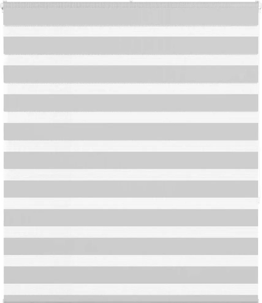 vidaXL Jaluzea tip zebra gri deschis lățime țesătură 130,9cm poliester