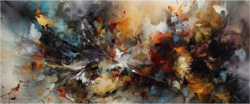 Tablou - Grafică abstractă (120x50 cm)