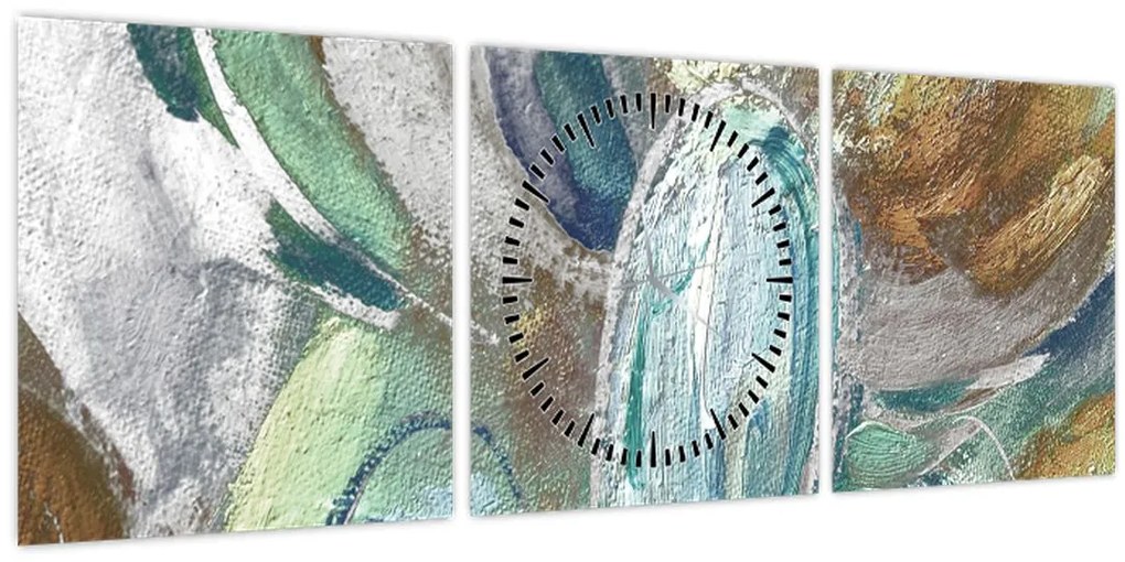 Tablou - Pictura figura abstractă (cu ceas) (90x30 cm)