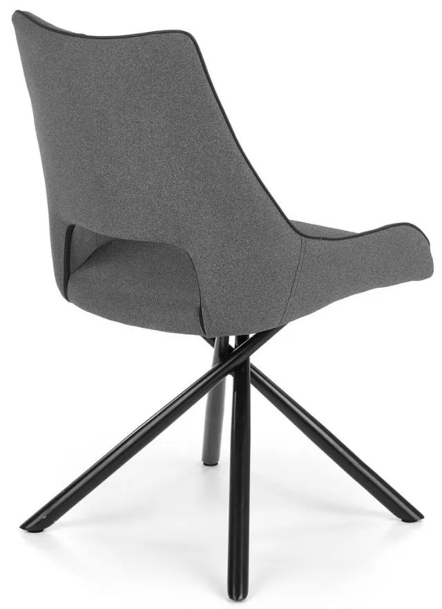 Scaun de bucaterie Varian, gri/negru