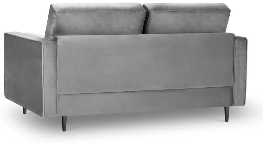 Canapea din catifea Milo Casa Santo, 174 cm, gri deschis