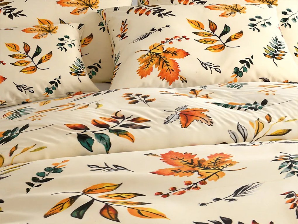Lenjerie cocolino AUTUMNA crem Dimensiune lenjerie de pat: 70 x 90 cm | 140 x 220 cm