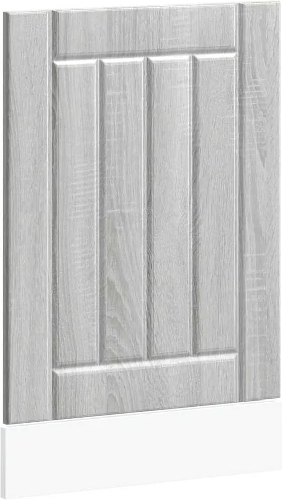 vidaXL Panou pentru mașină de spălat vase „Lucca” Lemn Sonoma gri