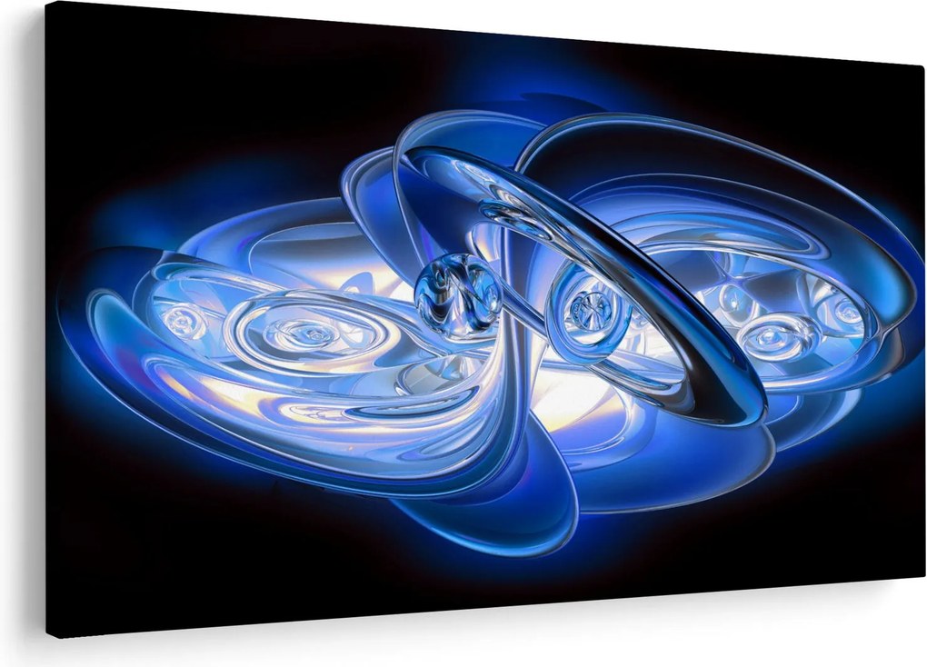 Tabloul abstract albastru (90x60 cm)