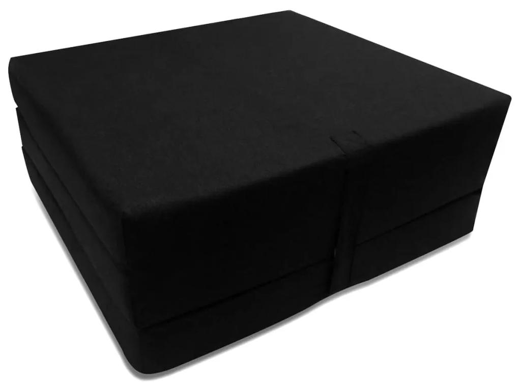 Saltea din spuma, pliabila, 190 x 70 x 9 cm negru Negru, 190 x 70 cm