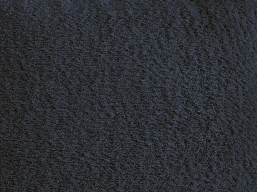 Colțar albastru închis cu tapițerie din țesătură bouclé (cu colț pe partea dreaptă/cu șezlong) Azra – Bobochic Paris