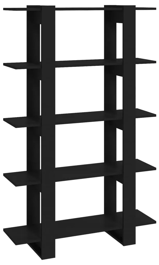 811530 vidaXL Bibliotecă/Separator cameră, negru, 100x30x160 cm