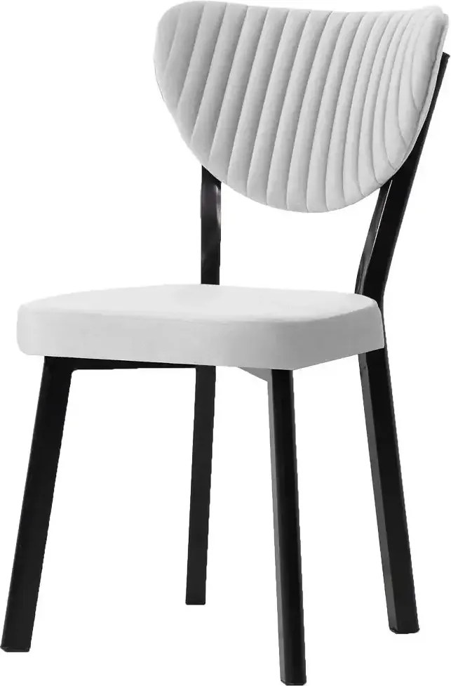 Set Masa Barton din MDF cu 4 Scaune din metal, culoare negru si bej, 140 cm