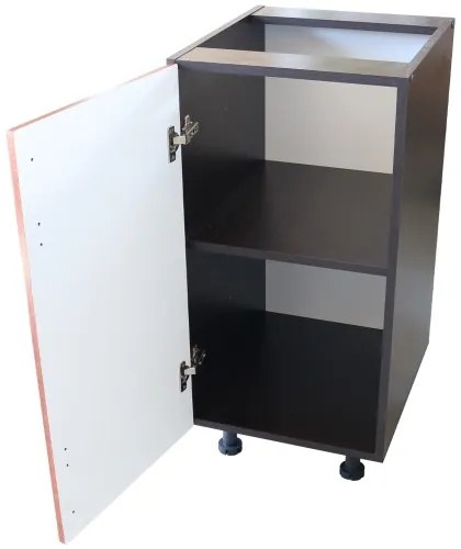 Corp inferior cu 1 Usa Stanga Zebra, Wenge/MDF Cedru Mustata, blat Beton 40 x 85 x 60