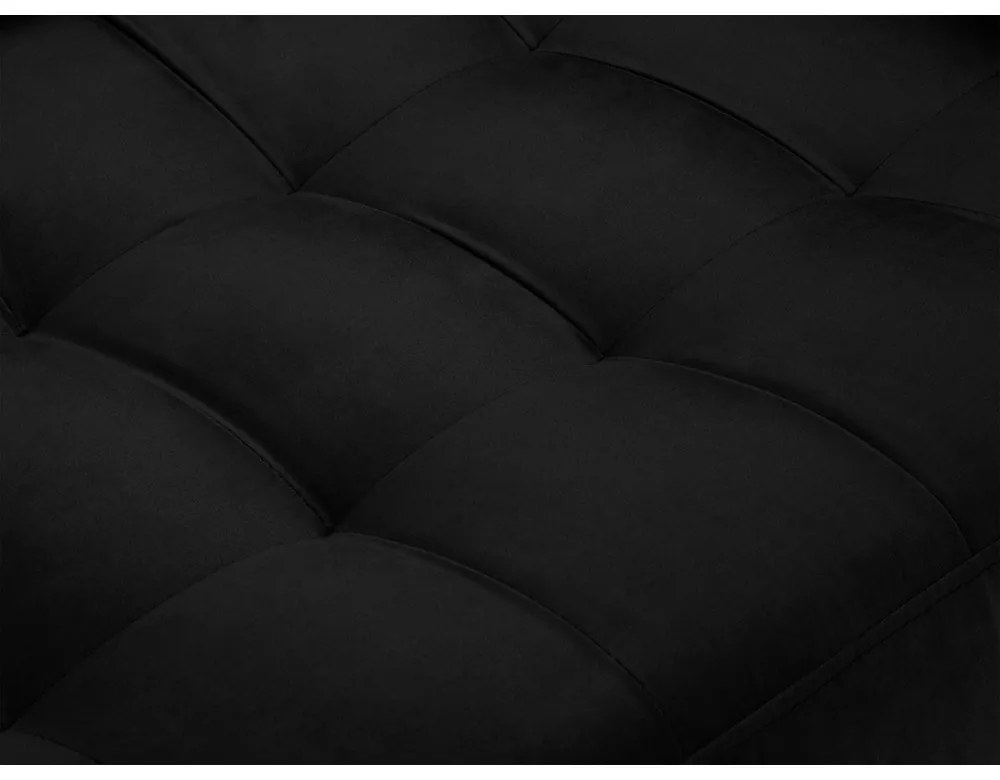 Canapea din catifea Milo Casa Santo, 174 cm, negru