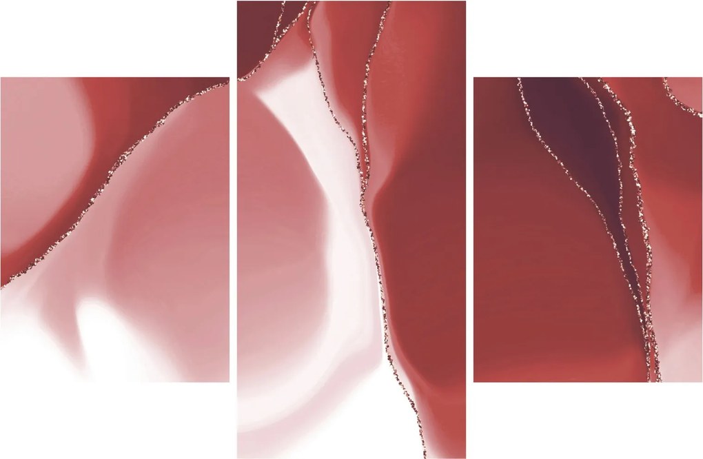 Tablou - Floare abstractă roșie N⁰3 (90x60 cm)
