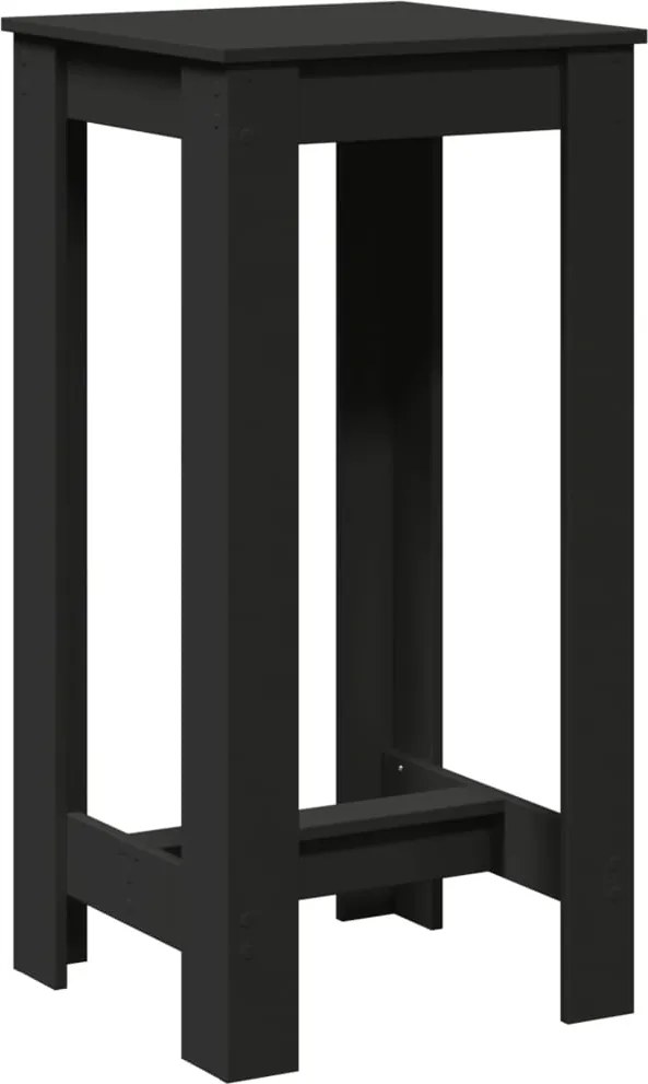 vidaXL Masă bar, negru, 51x50x103,5 cm, lemn prelucrat