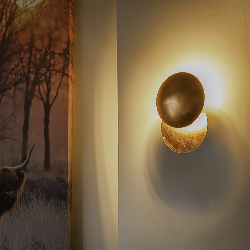 Lampă de perete inteligentă cupru inclusiv Wifi G9 - Sunrise